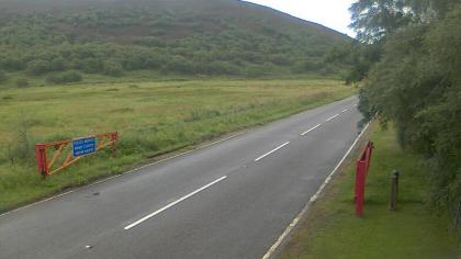 Bramear, Aberdeenshire, Szkocja - Widok na drogę -